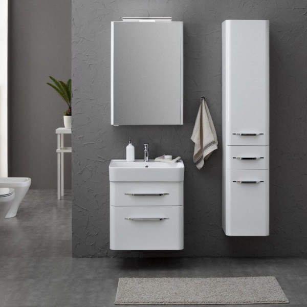 Мебель для ванной комнаты Aquanet Виченца 60 белый глянец