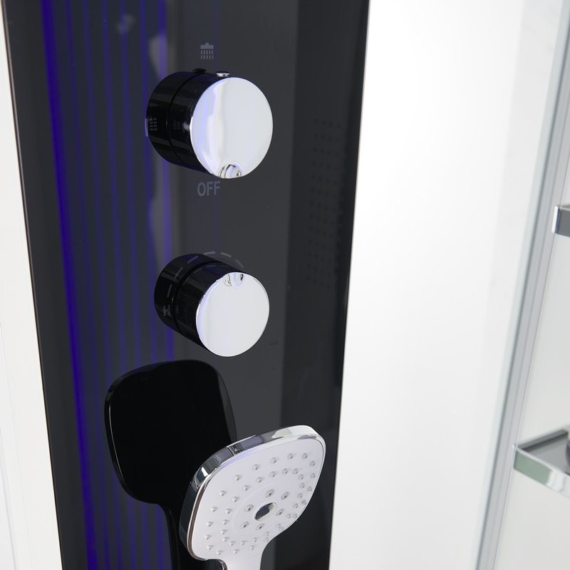 Душевая кабина Orans 89106W0LH белая, с баней, удлиненная ручка