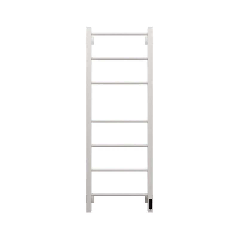 Полотенцесушитель электрический Grota Costa 430х1200 RAL9016 EL 120x45 см, подключение справа, слева, скрытое подключение справа, матовый белый, лесенка, из стали
