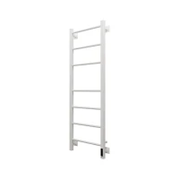 Полотенцесушитель электрический Grota Costa 430х1200 RAL9016 EL 120x45 см, подключение справа, слева, скрытое подключение справа, матовый белый, лесенка, из стали