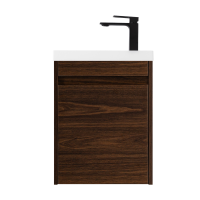 Тумба с раковиной Art&Max Family-M 40 подвесная, bourbon oak, с дверцей