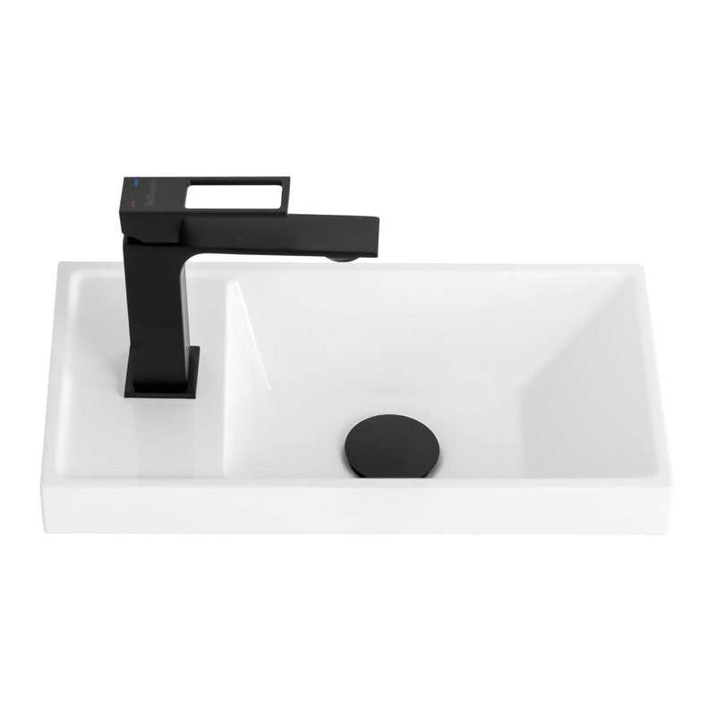 Тумба с раковиной Art&Max Family-M 40 подвесная, bourbon oak, с дверцей