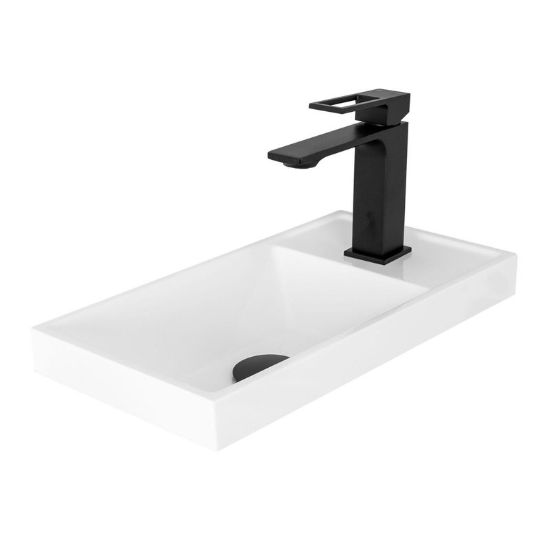 Тумба с раковиной Art&Max Family-M 40 подвесная, bourbon oak, с дверцей