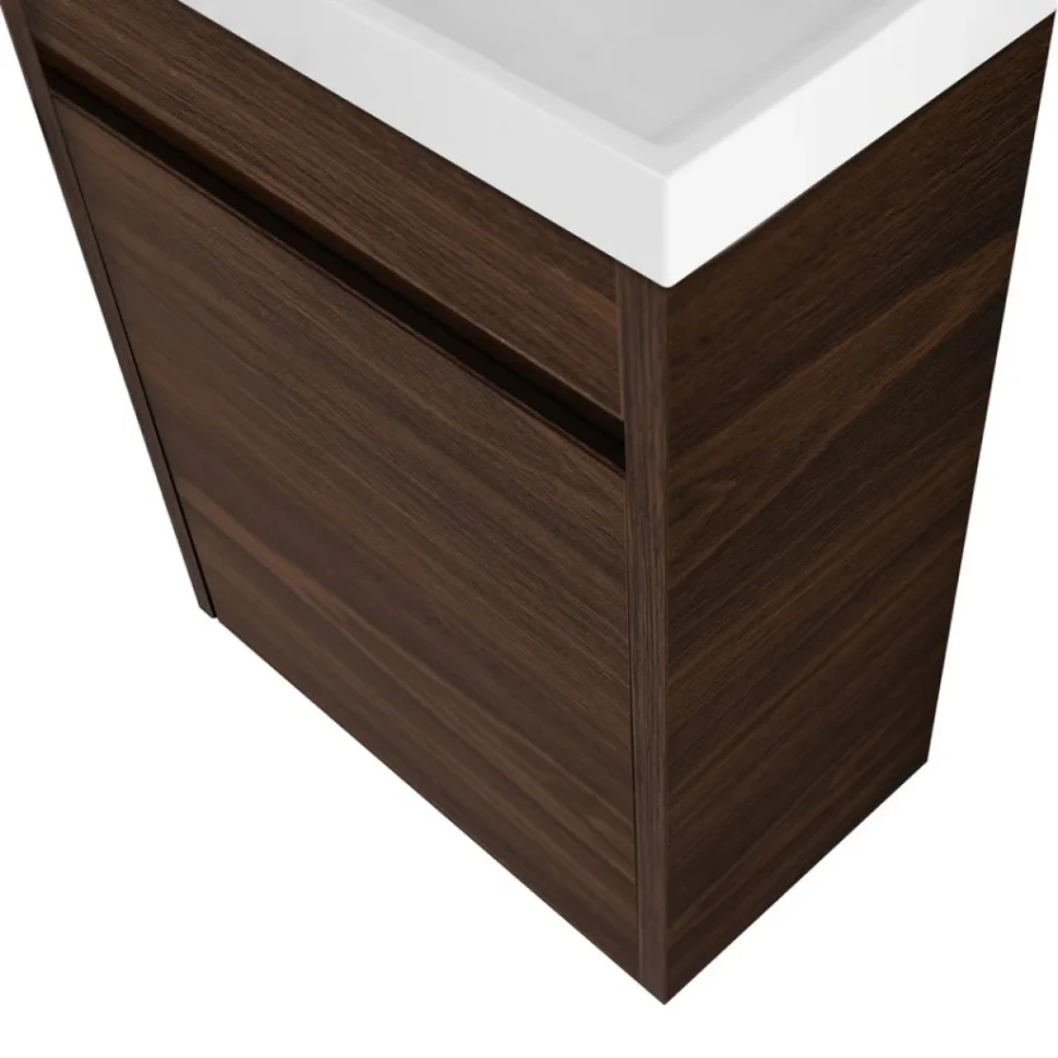 Тумба с раковиной Art&Max Family-M 40 подвесная, bourbon oak, с дверцей