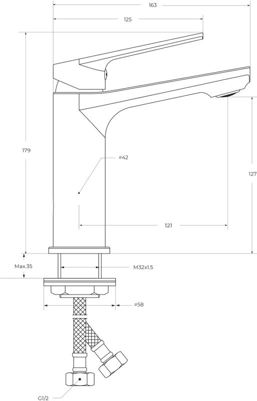 Комплект для ванной Cezares Comfort CVD/LS-01 хром