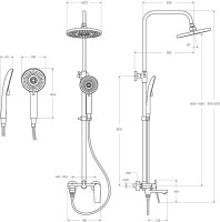 Комплект для ванной Cezares Comfort CVD/LS-01 хром Комплект для ванной Cezares Comfort CVD/LS-01 хром