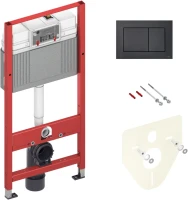 Комплект Унитаз подвесной VitrA Valarte + Крышка 124-003-009 с микролифтом + Инсталляция TECE Now 9400414 4 в 1 с кнопкой смыва