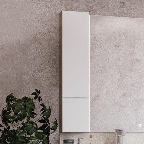 Шкаф AQUATON Мишель 23 дуб эндгрейн, белый