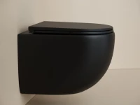 Комплект Унитаз подвесной Ceramicanova UP Rimless CN4007MB черный матовый + Инсталляция STWORKI + Кнопка 230823 хром матовый