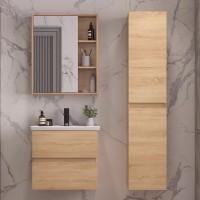 Мебель для ванной комнаты SanStar Тоскана 60 дуб сонома светлый, раковина Kirovit Фостер 60