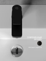 Смеситель для раковины РМС PL7 PL7BL-001F черный Смеситель для раковины РМС PL7 PL7BL-001F черный