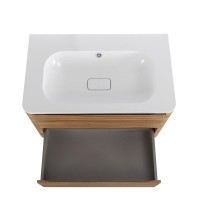 Мебель для ванной комнаты Cezares Relax 80 подвесная, 2 ящика, дуб карамельный