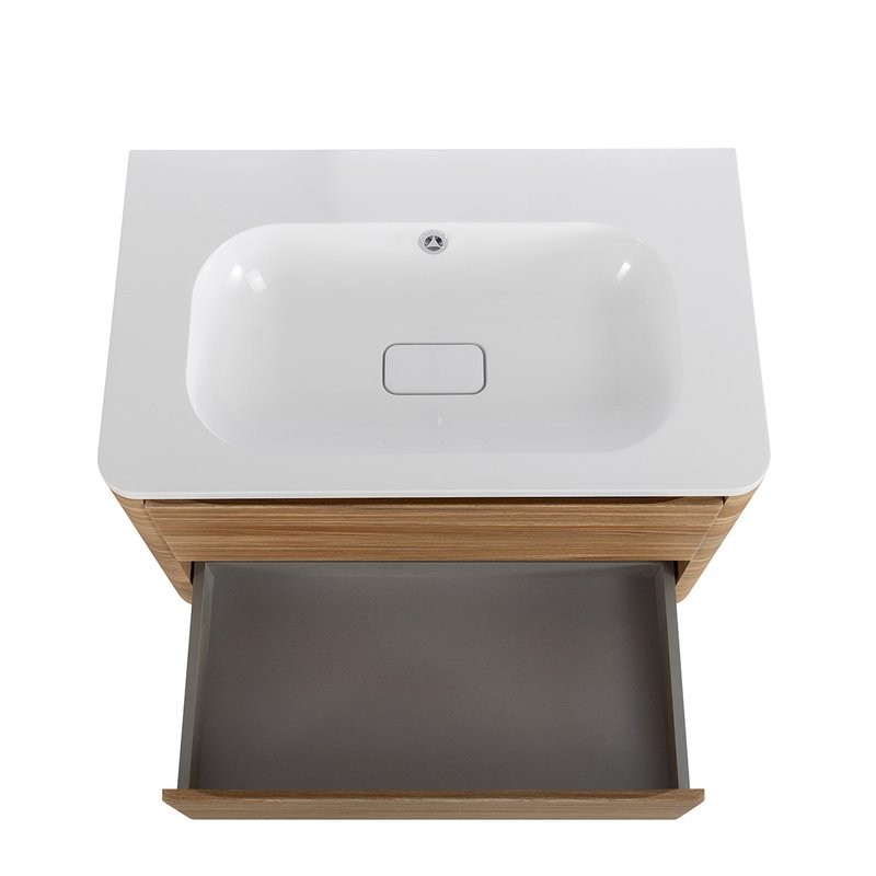 Мебель для ванной комнаты Cezares Relax 80 подвесная, 2 ящика, дуб карамельный