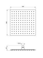 Верхний душ Wonzon & Woghand WW-88DP02-BN брашированный никель Верхний душ Wonzon & Woghand WW-88DP02-BN брашированный никель