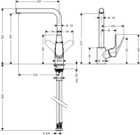 Смеситель для кухни Hansgrohe Focus 31817000