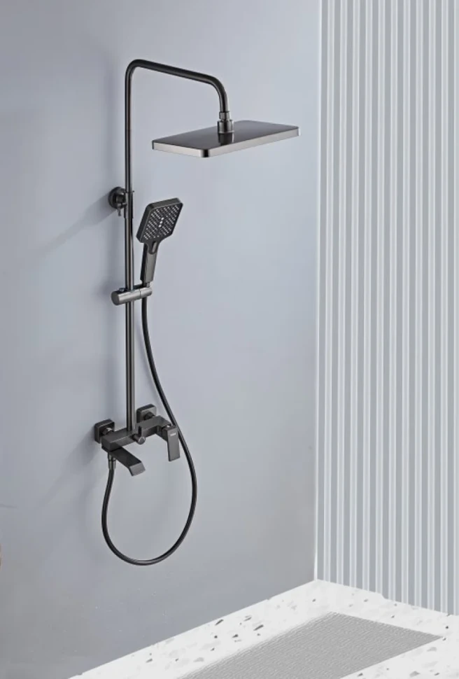 Душевая стойка Haiba HB24575-3 оружейная сталь