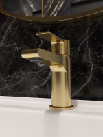 Смеситель для раковины STWORKI Дублин S41010GM матовое золото Смеситель для раковины STWORKI Дублин S41010GM матовое золото