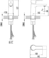 Смеситель для раковины STWORKI Дублин S41010GM матовое золото Смеситель для раковины STWORKI Дублин S41010GM матовое золото