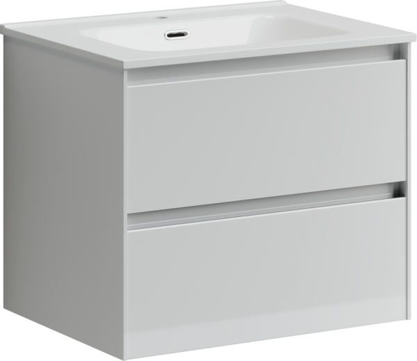 Тумба под раковину Sancos Cento 59 см белый глянец