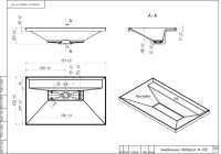 Тумба с раковиной Belux Челси НП 75-01 матовая белая