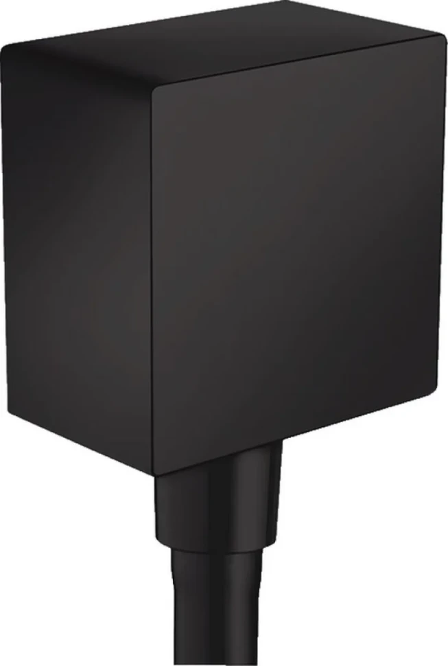 Шланговое подключение Hansgrohe Fixfit Square 26455670 матовое черное