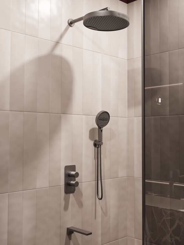 Душевой комплект Vincea Domus VSFW-5DM1GM С ВНУТРЕННЕЙ ЧАСТЬЮ, вороненая сталь