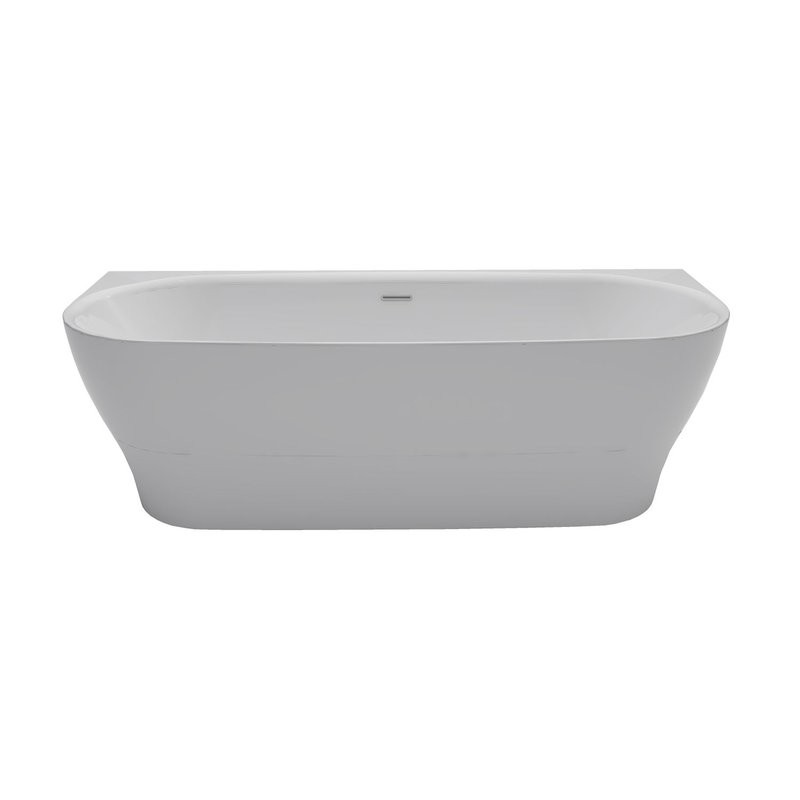 Ванна акриловая Azario OLEAN 1800x750x580 пристенная, в комплекте с сифоном и металлической рамой (OLE18075)