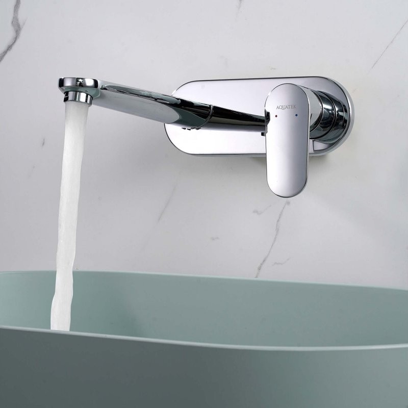 Смеситель для раковины AQUATEK Ника AQ1813CR С ВНУТРЕННЕЙ ЧАСТЬЮ, хром