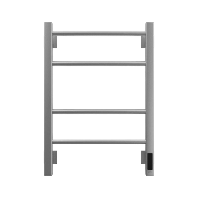 Полотенцесушитель электрический Grota Costa 430х600 NM EL 60x45 см, подключение справа, слева, скрытое подключение справа, матовый хром, лесенка