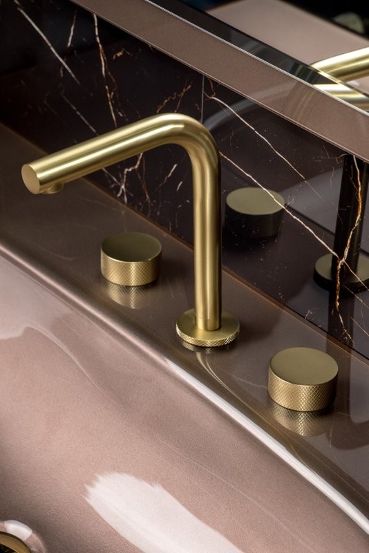 Смеситель для раковины Boheme Stick touch 152-MG.2 matt gold