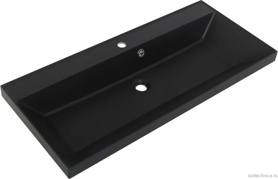 Тумба с раковиной BelBagno Vittoria 90 подвесная, pino, черная матовая раковина