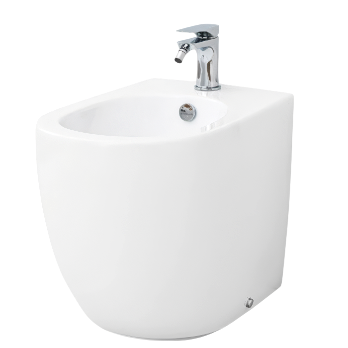 Биде напольное ArtCeram File 2.0 FLB004 01 00 глянцевое белое