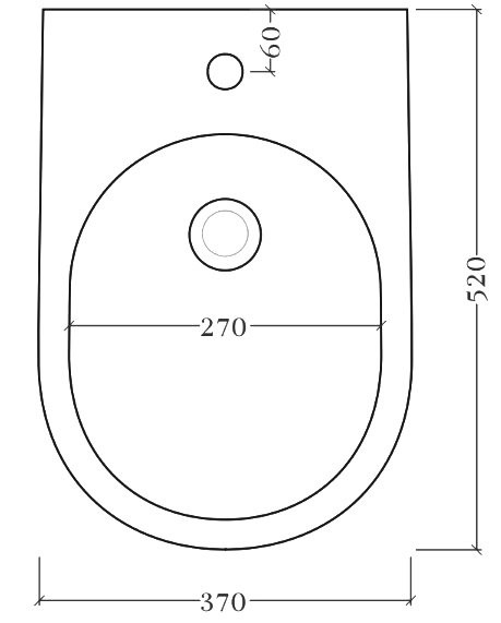 Биде напольное ArtCeram File 2.0 FLB004 01 00 глянцевое белое