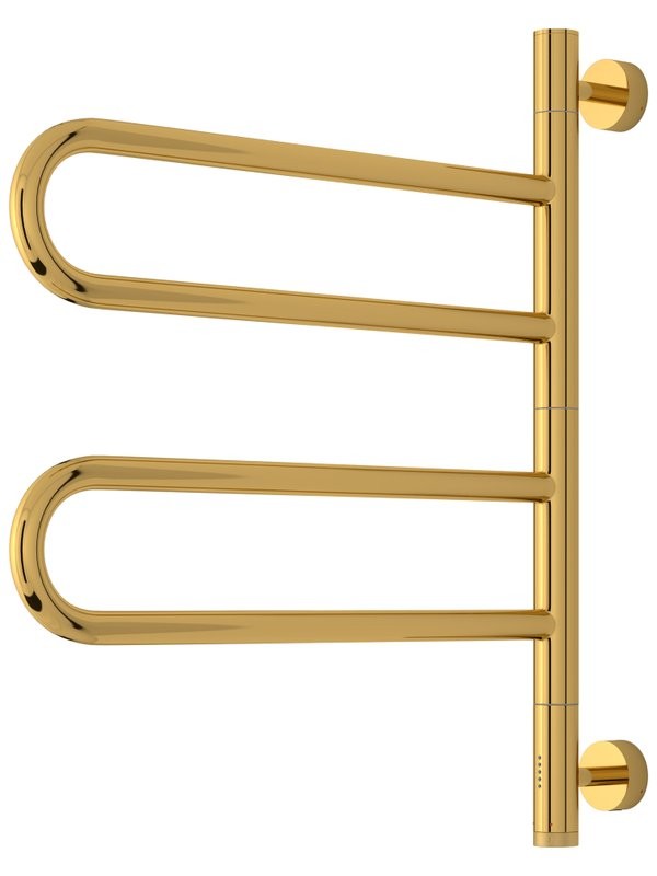 Полотенцесушитель электрический Сунержа Парео 4.0 03-0823-0567 55x50 см, скрытое подключение, глянцевое золото, E-образный