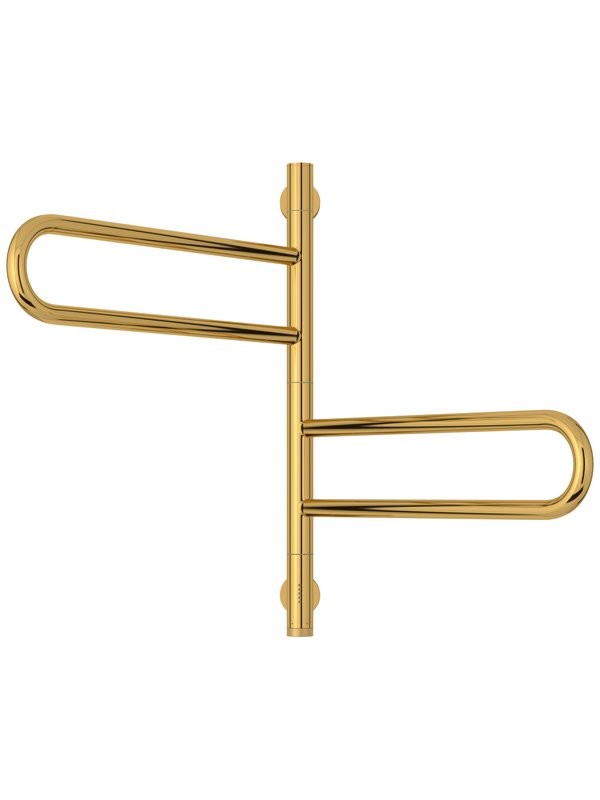 Полотенцесушитель электрический Сунержа Парео 4.0 03-0823-0567 55x50 см, скрытое подключение, глянцевое золото, E-образный