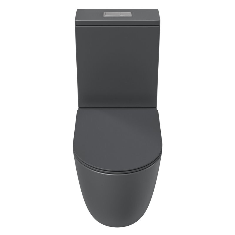 Унитаз-компакт напольный Grossman GR-4494GMSQ с микролифтом, серый матовый