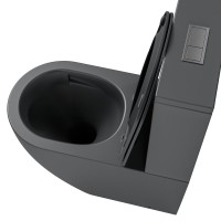 Унитаз-компакт напольный Grossman GR-4494GMSQ с микролифтом, серый матовый