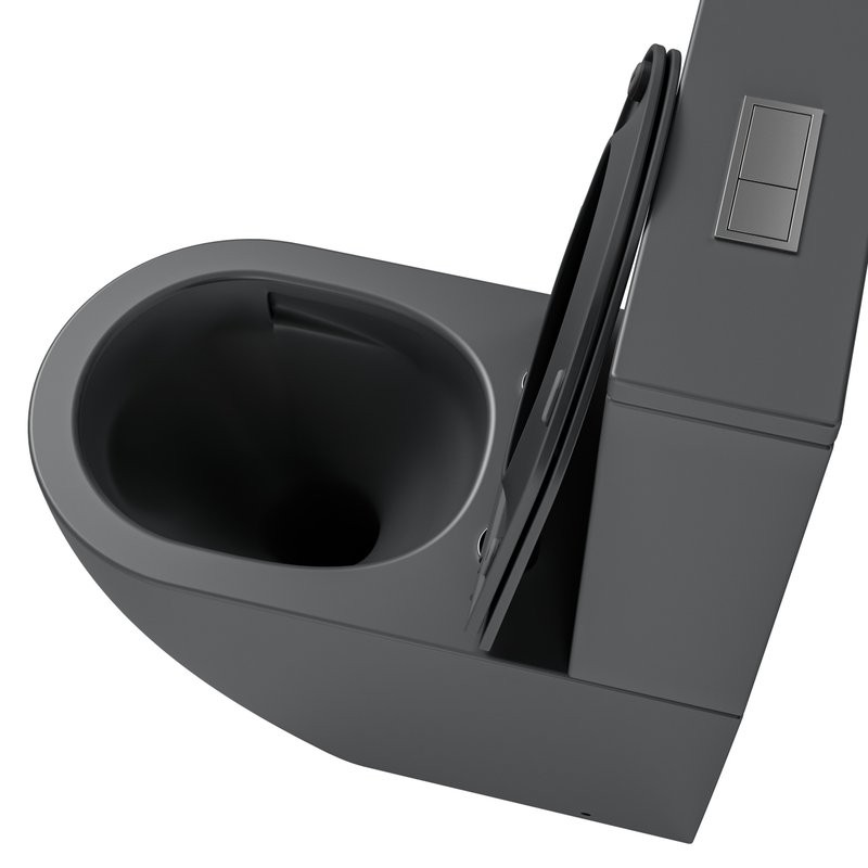 Унитаз-компакт напольный Grossman GR-4494GMSQ с микролифтом, серый матовый