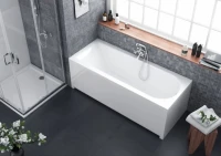 Акриловая ванна Excellent Aurum 150x70 см, пристенная, белая, на ножках