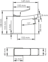 Смеситель для раковины Wasserkraft Aller 1063WHITE Смеситель для раковины Wasserkraft Aller 1063WHITE