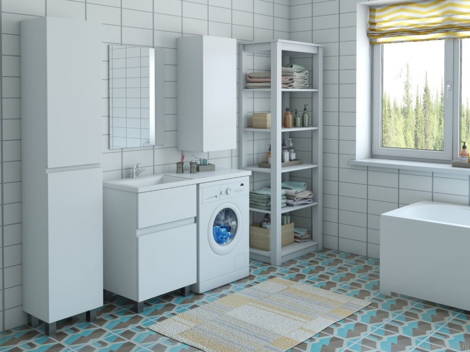 Мебель для ванной комнаты Эстет Dallas Luxe 100 L напольная, 2 ящика