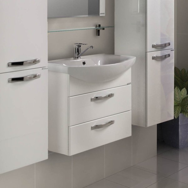 Тумба под раковину AQUATON Ария М 65 белая