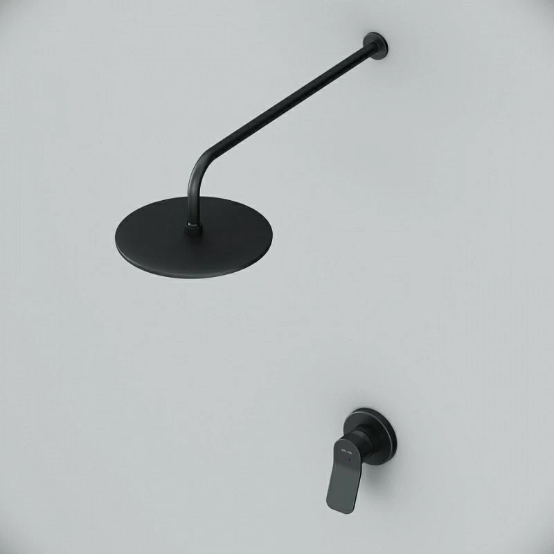 Душевой комплект AM.PM X-Joy FB85A2R002 С ВНУТРЕННЕЙ ЧАСТЬЮ, для душа, чёрный
