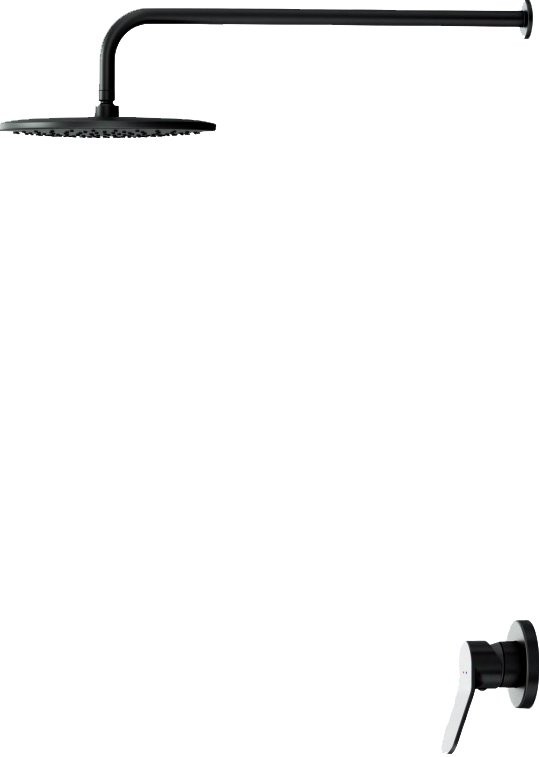 Душевой комплект AM.PM X-Joy FB85A2R002 С ВНУТРЕННЕЙ ЧАСТЬЮ, для душа, чёрный