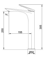 Смеситель для раковины AZARIO Lursy AZ-K9049GR серый графит Смеситель для раковины AZARIO Lursy AZ-K9049GR серый графит