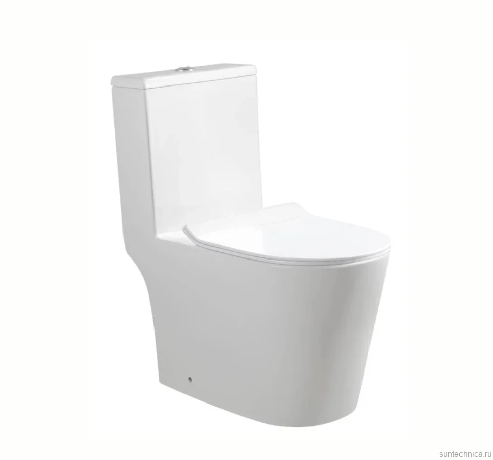 Унитаз-моноблок напольный SantiLine SL-5045 белый