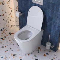 Унитаз приставной напольный BelBagno Flay BB1003CB-TOR/SC