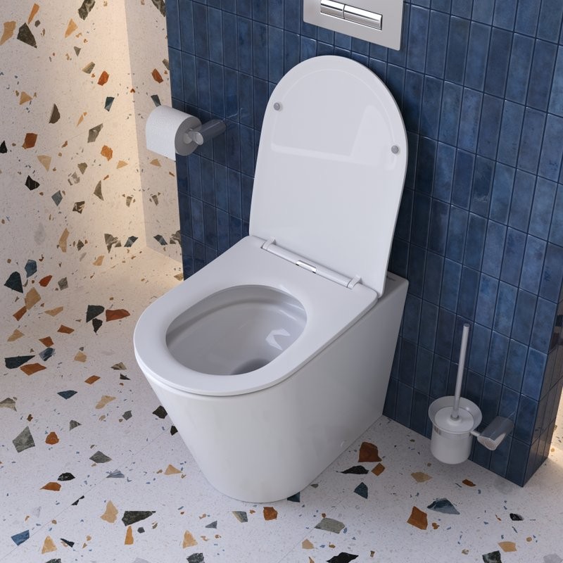 Унитаз приставной напольный BelBagno Flay BB1003CB-TOR/SC