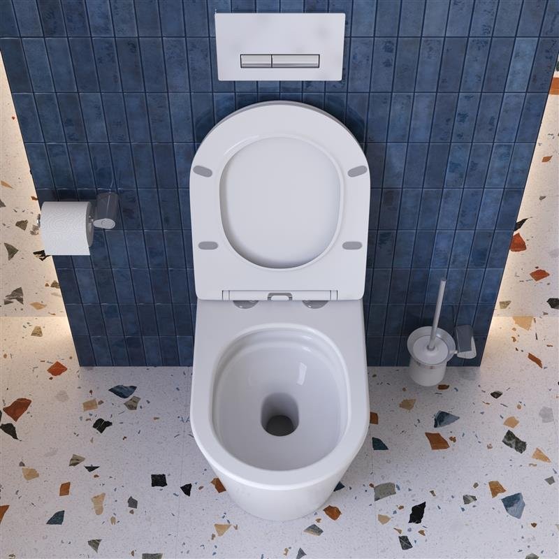 Унитаз приставной напольный BelBagno Flay BB1003CB-TOR/SC