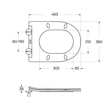 Унитаз приставной напольный BelBagno Flay BB1003CB-TOR/SC